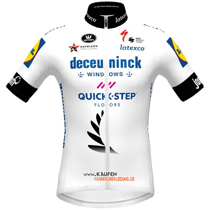 2021 Deceuninck Quick Step Kurzarmtrikot und Kurze Tragerhose Campione Nuova Zelanda